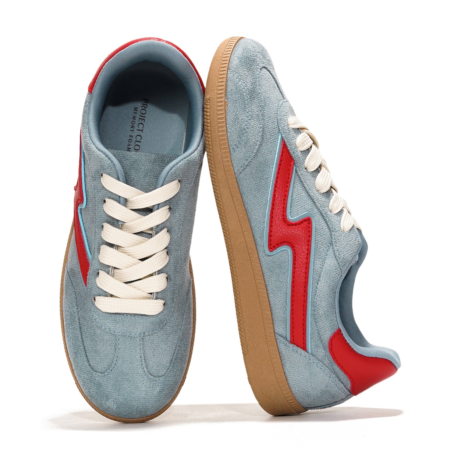 Project Cloud | "Irita" Lace-up Sneakers for Women | Memory Foam Insole | Lightweight | Non-Slip