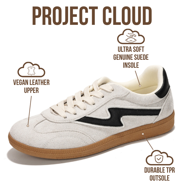 Project Cloud Women's | Lace-up Sneakers for Women | Memory Foam Insole | Lightweight | Non-Slip - Irita