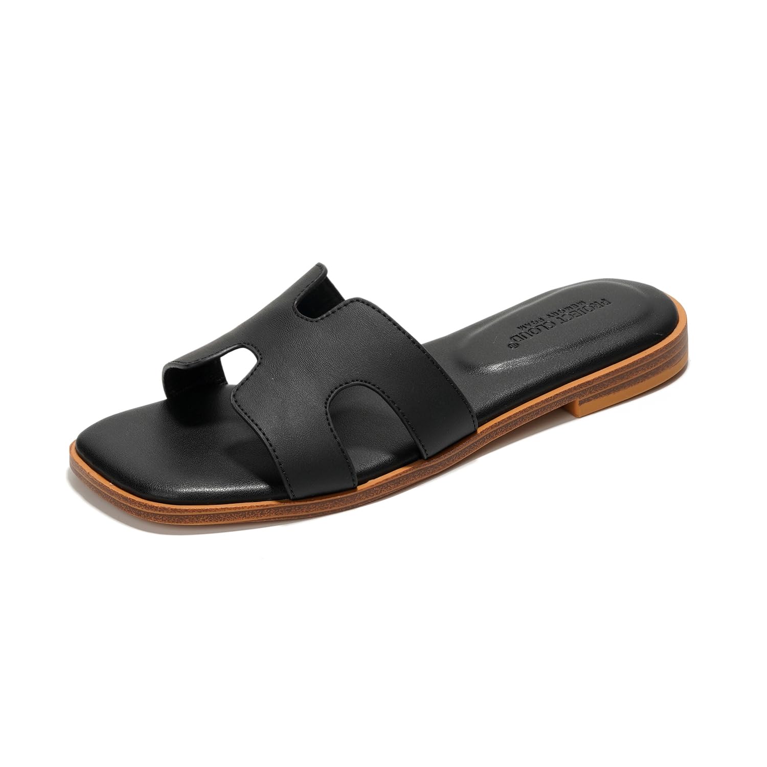 Project Cloud | "Jannel" Women Flat Summer Sandals | Genuine Leather | Memory Foam | Lightweight | Non-Slip