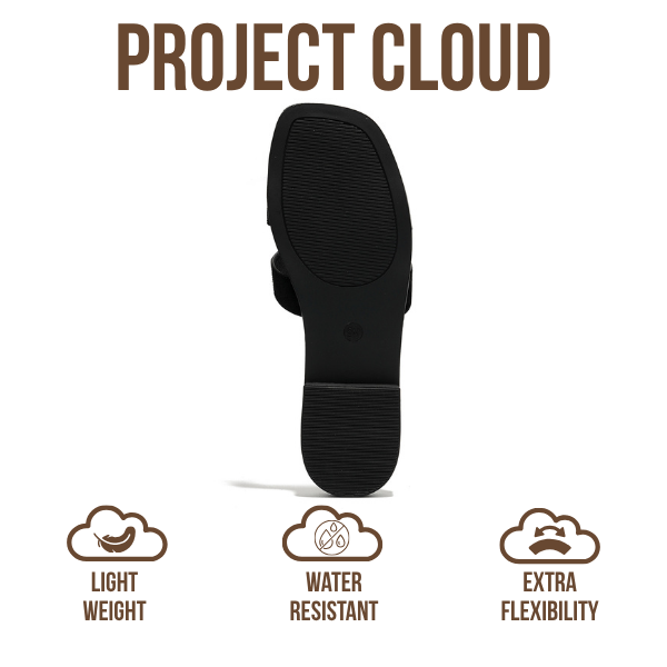 Project Cloud | "Jannel" Women Flat Summer Sandals | Genuine Leather | Memory Foam | Lightweight | Non-Slip