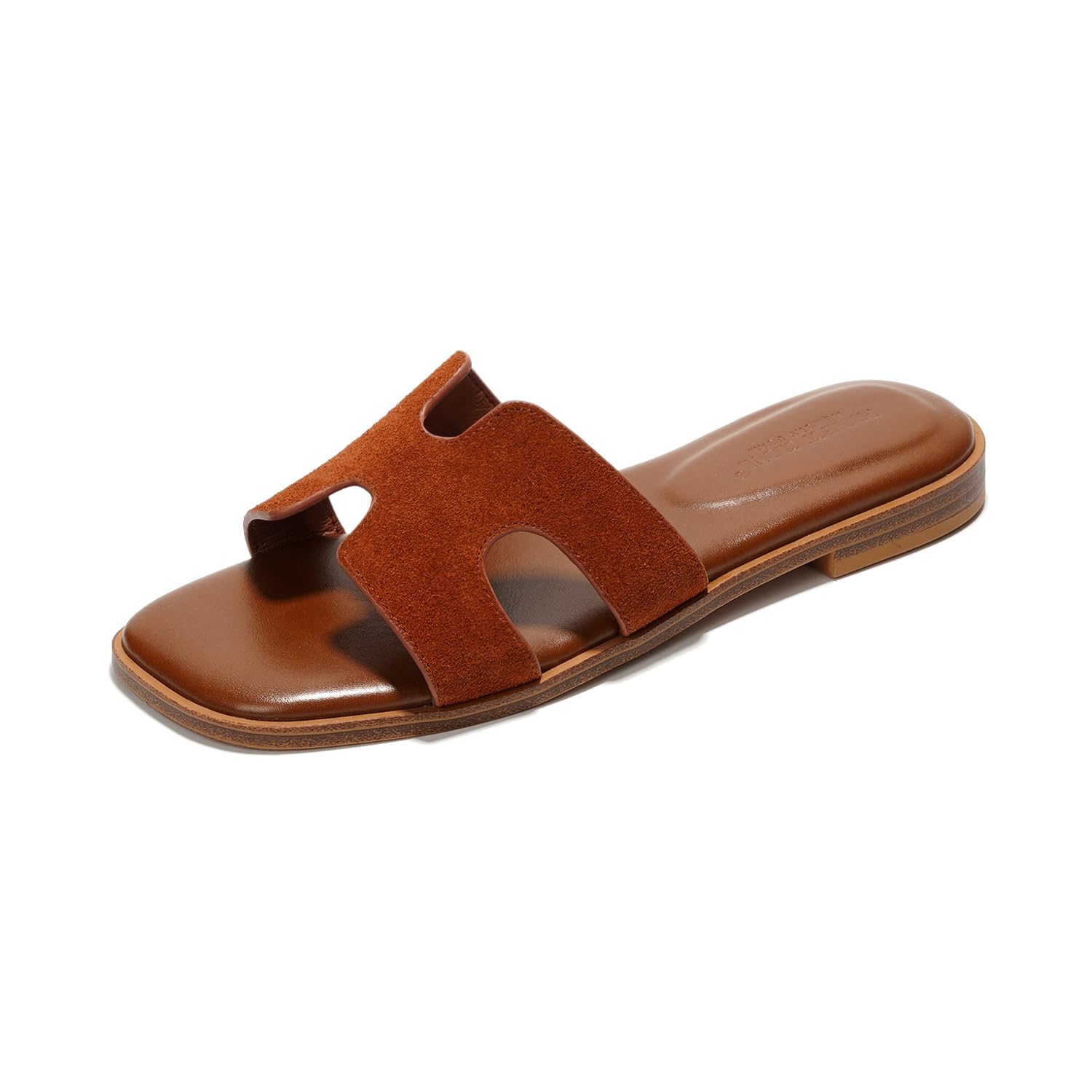 Project Cloud | "Jannel" Women Flat Summer Sandals | Genuine Leather | Memory Foam | Lightweight | Non-Slip