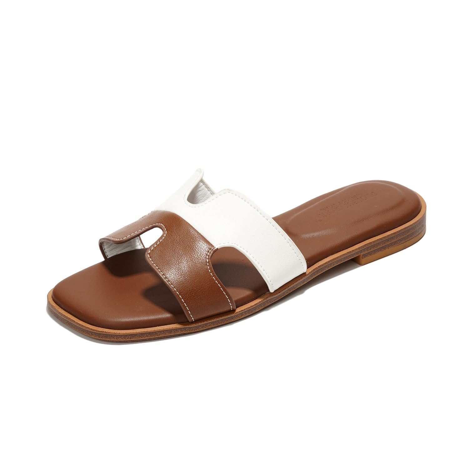 Project Cloud | "Jannel" Women Flat Summer Sandals | Genuine Leather | Memory Foam | Lightweight | Non-Slip