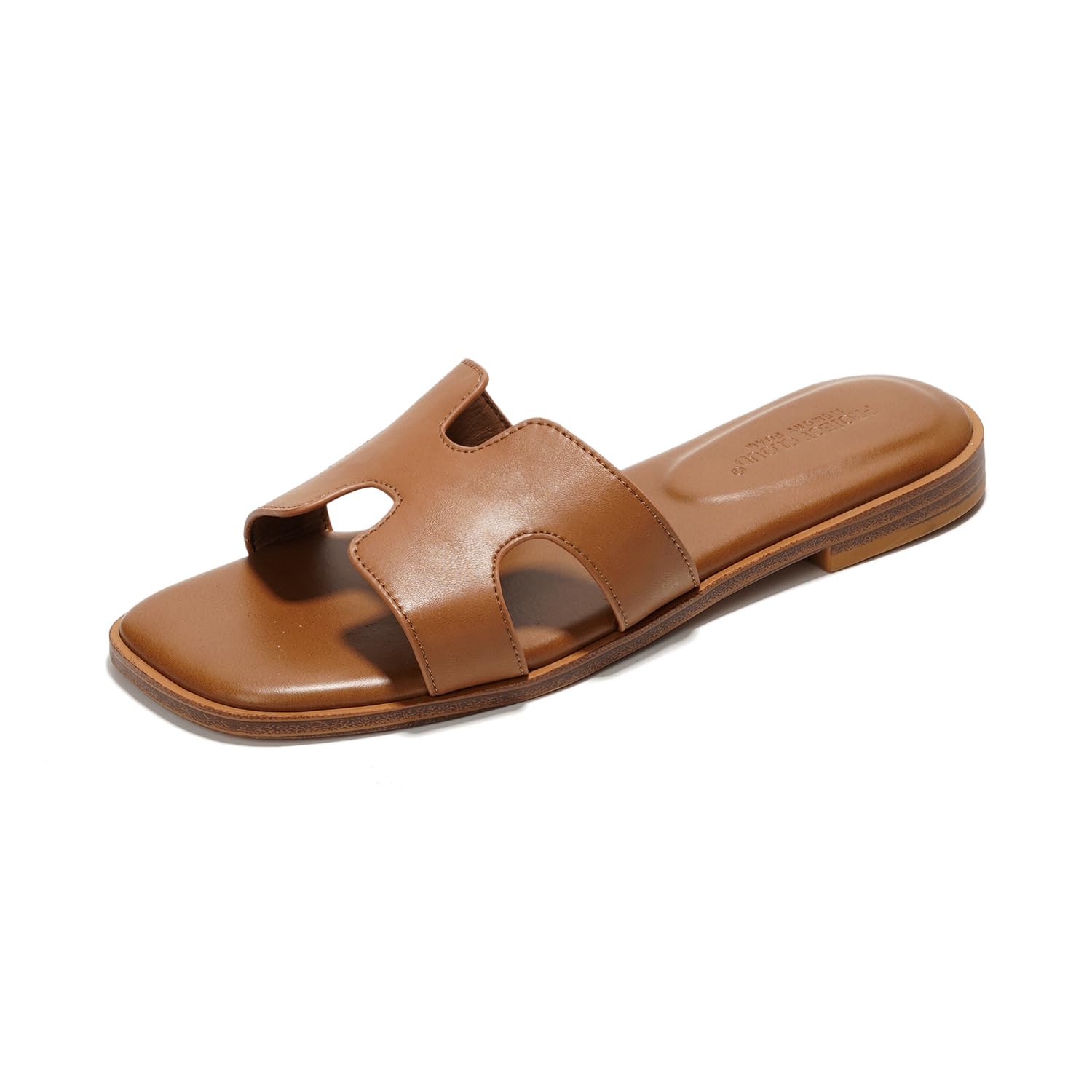 Project Cloud | "Jannel" Women Flat Summer Sandals | Genuine Leather | Memory Foam | Lightweight | Non-Slip