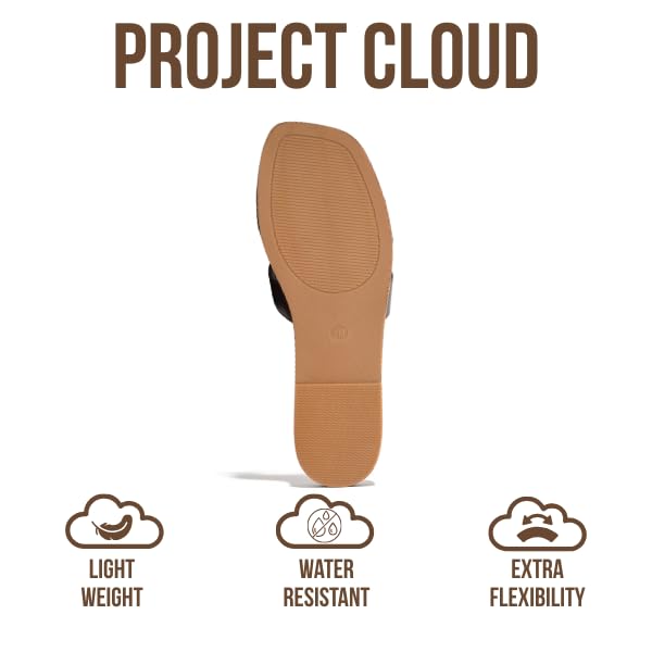 Project Cloud Women's | Genuine Leather Flat Summer Sandals | Memory Foam | Lightweight | Non-Slip - Jannel - Project Cloud - Sandals -Shop Project Cloud premium footwear Now!