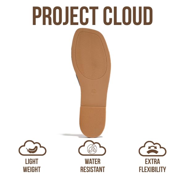 Project Cloud Women's | Genuine Leather Flat Summer Sandals | Memory Foam | Lightweight | Non-Slip - Jannel - Project Cloud - Sandals -Shop Project Cloud premium footwear Now!