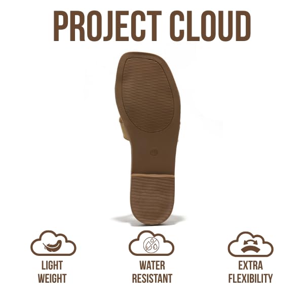 Project Cloud Women's | Genuine Leather Flat Summer Sandals | Memory Foam | Lightweight | Non-Slip - Jannel - Project Cloud - Sandals -Shop Project Cloud premium footwear Now!