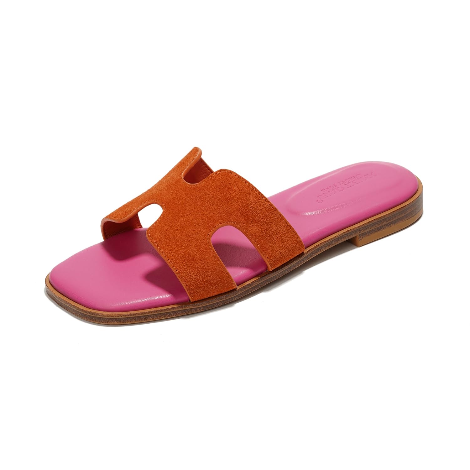 Project Cloud | "Jannel" Women Flat Summer Sandals | Genuine Leather | Memory Foam | Lightweight | Non-Slip