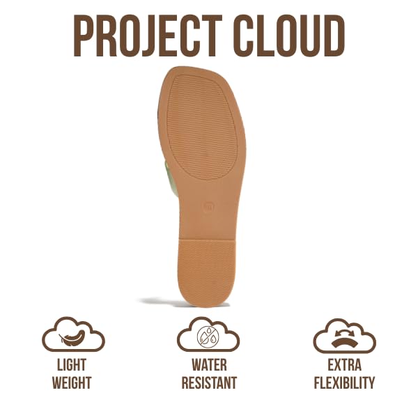 Project Cloud Women's | Genuine Leather Flat Summer Sandals | Memory Foam | Lightweight | Non-Slip - Jannel - Project Cloud - Sandals -Shop Project Cloud premium footwear Now!