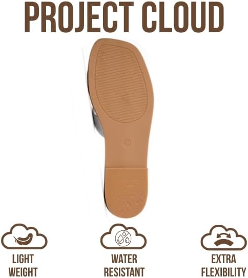 Project Cloud Women's | Genuine Leather Flat Summer Sandals | Memory Foam | Lightweight | Non-Slip - Jannel