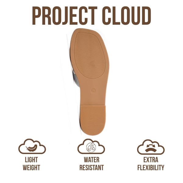 Project Cloud Women's | Genuine Leather Flat Summer Sandals | Memory Foam | Lightweight | Non-Slip - Jannel - Project Cloud - Sandals -Shop Project Cloud premium footwear Now!