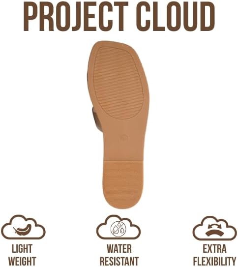 Project Cloud Women's | Genuine Leather Flat Summer Sandals | Memory Foam | Lightweight | Non-Slip - Jannel
