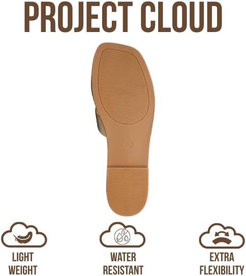 Project Cloud Women's | Genuine Leather Flat Summer Sandals | Memory Foam | Lightweight | Non-Slip - Jannel