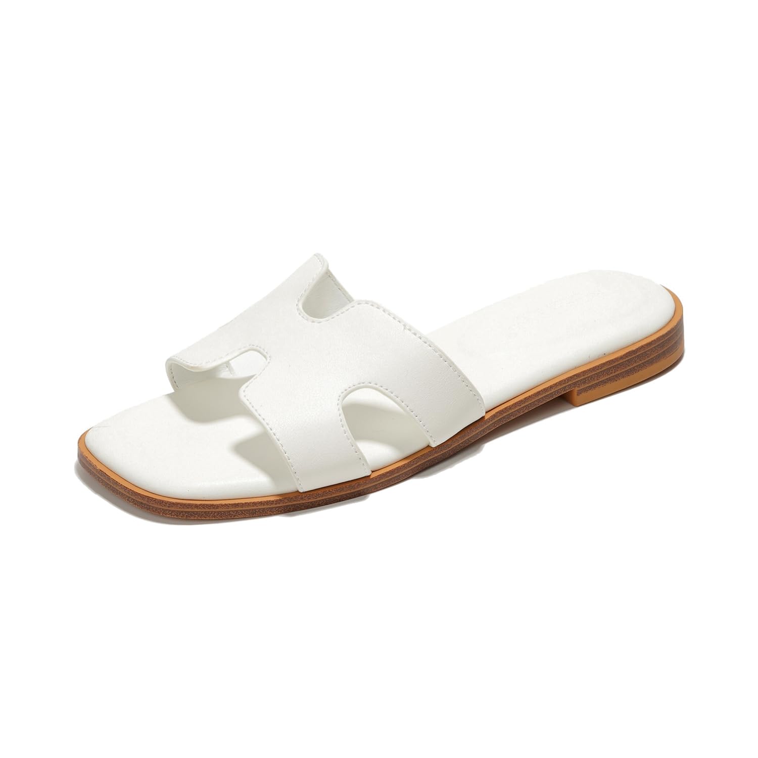 Project Cloud | "Jannel" Women Flat Summer Sandals | Genuine Leather | Memory Foam | Lightweight | Non-Slip