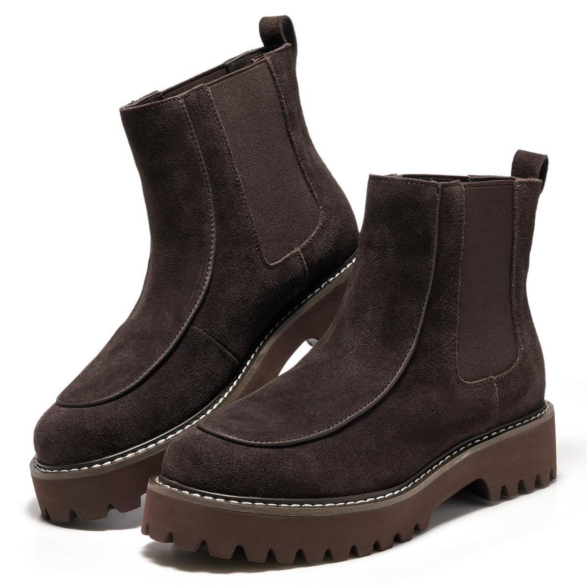 Project Cloud Women's | 100% Genuine Leather Chelsea Boots Women| Memory Foam Insole | Lightweight | Non-Slip - Jasmine