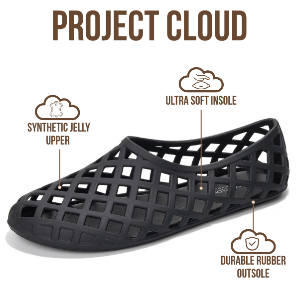 Project Cloud | "Jellz" Ballet Flats Shoes for Women | Waterproof | Lightweight | Non-Slip