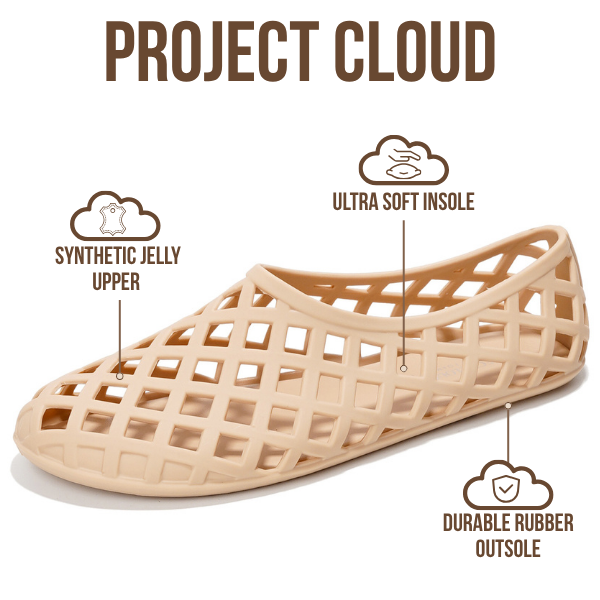 Project Cloud | "Jellz" Ballet Flats Shoes for Women | Waterproof | Lightweight | Non-Slip