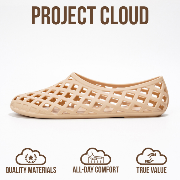 Project Cloud | "Jellz" Ballet Flats Shoes for Women | Waterproof | Lightweight | Non-Slip