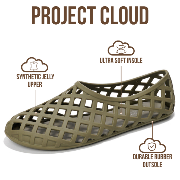 Project Cloud | "Jellz" Ballet Flats Shoes for Women | Waterproof | Lightweight | Non-Slip