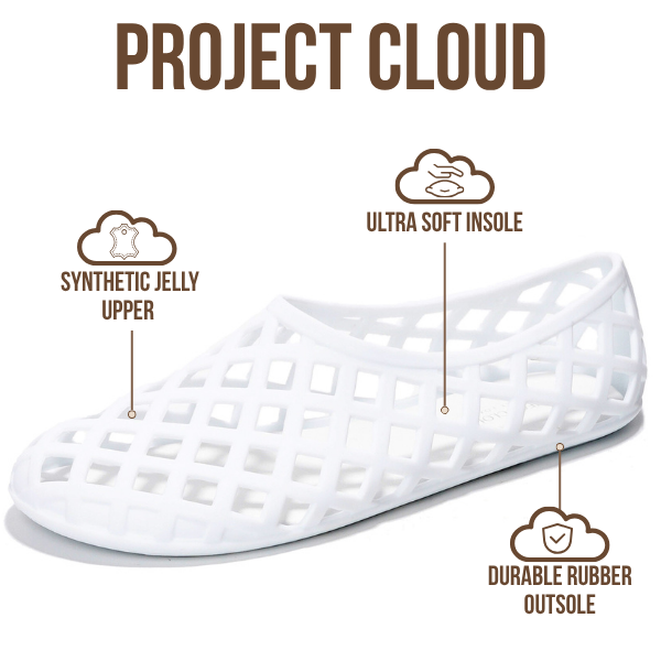 Project Cloud | "Jellz" Ballet Flats Shoes for Women | Waterproof | Lightweight | Non-Slip