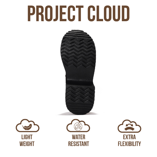 Zuecos de gamuza Johnna de Project Cloud: comodidad de espuma y estilo atemporal. 
