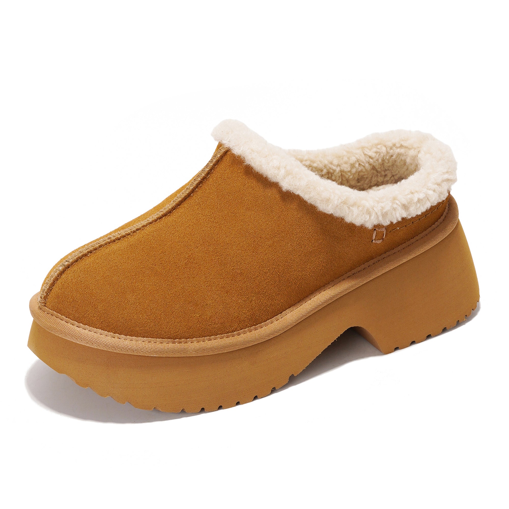 Zuecos de gamuza Johnna de Project Cloud: comodidad de espuma y estilo atemporal. 