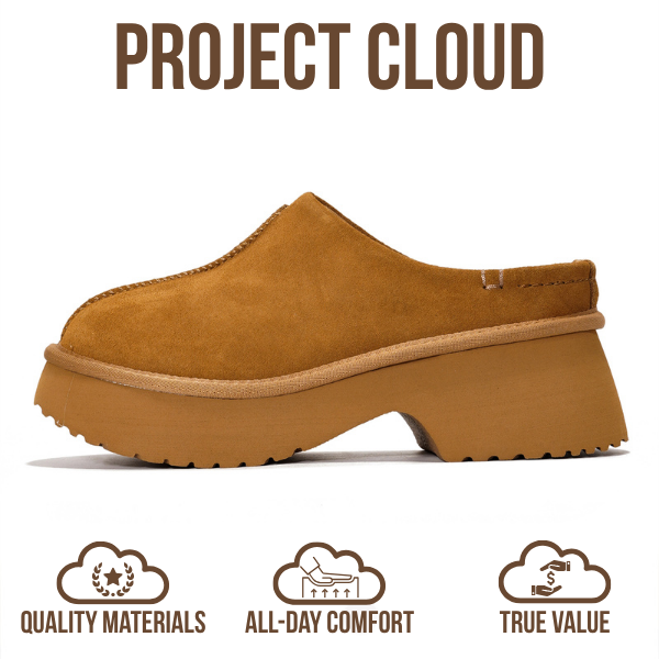 Zuecos de gamuza Johnna de Project Cloud: comodidad de espuma y estilo atemporal. 