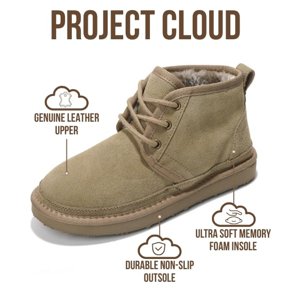 Project Cloud Women's | 100% Genuine Suede Ankle Boots | Memory Foam | Lightweight | Non-Slip - Julee - Project Cloud - Boots -Shop Project Cloud premium footwear Now!