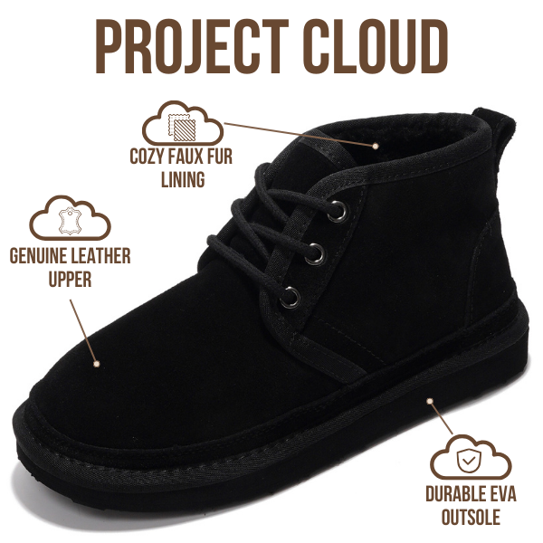 Project Cloud | "Julee" Ankle Boots for Women | 100% Genuine Suede | Memory Foam | Lightweight | Non-Slip