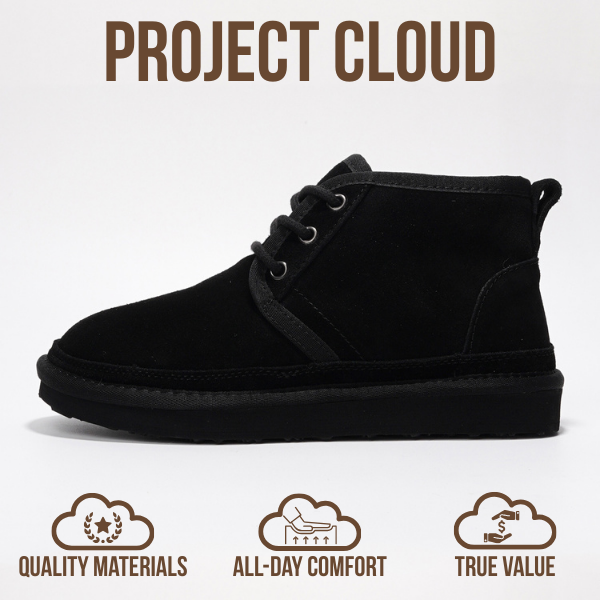 Project Cloud | "Julee" Ankle Boots for Women | 100% Genuine Suede | Memory Foam | Lightweight | Non-Slip