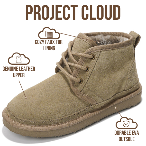 Project Cloud | "Julee" Ankle Boots for Women | 100% Genuine Suede | Memory Foam | Lightweight | Non-Slip