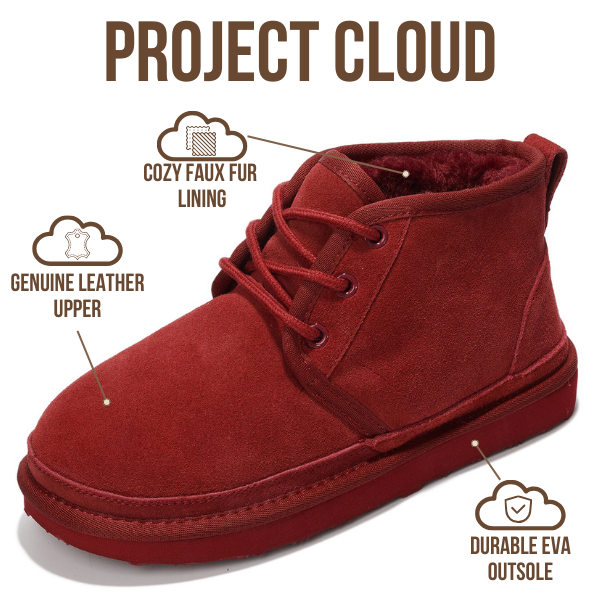 Project Cloud | "Julee" Ankle Boots for Women | 100% Genuine Suede | Memory Foam | Lightweight | Non-Slip