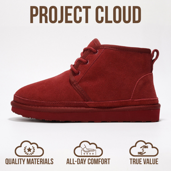 Project Cloud | "Julee" Ankle Boots for Women | 100% Genuine Suede | Memory Foam | Lightweight | Non-Slip