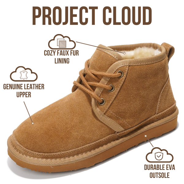 Project Cloud | "Julee" Ankle Boots for Women | 100% Genuine Suede | Memory Foam | Lightweight | Non-Slip