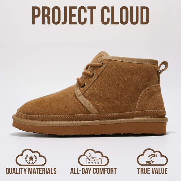 Project Cloud | "Julee" Ankle Boots for Women | 100% Genuine Suede | Memory Foam | Lightweight | Non-Slip