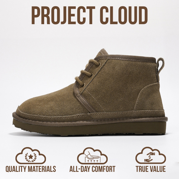 Project Cloud | "Julee" Ankle Boots for Women | 100% Genuine Suede | Memory Foam | Lightweight | Non-Slip