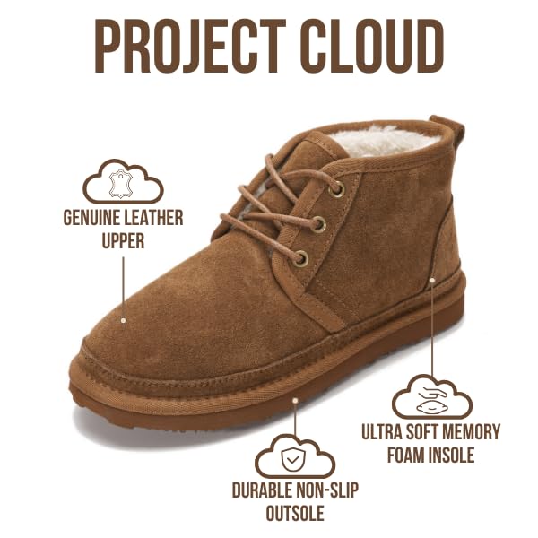 Project Cloud Women's | 100% Genuine Suede Ankle Boots | Memory Foam | Lightweight | Non-Slip - Julee - Project Cloud - Boots -Shop Project Cloud premium footwear Now!
