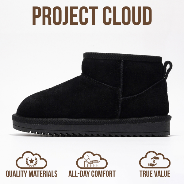 Project Cloud | "Julia" Ankle Boots for Girls | Genuine Leather | Memory Foam | Lightweight | Non-Slip