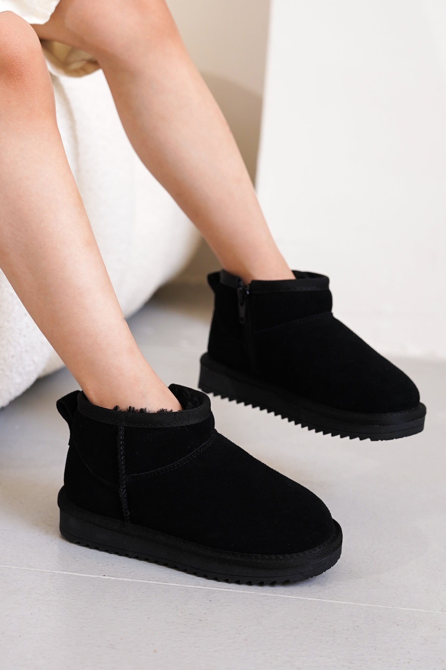 Project Cloud | "Julia" Ankle Boots for Girls | Genuine Leather | Memory Foam | Lightweight | Non-Slip