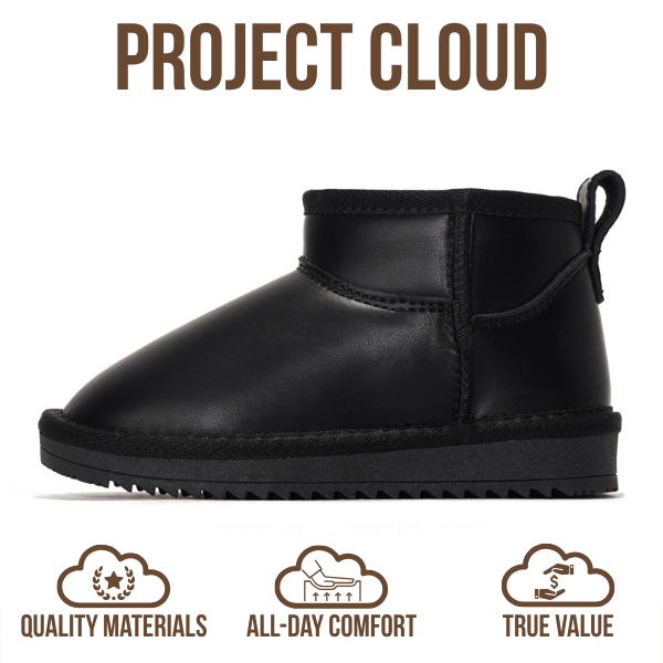 Project Cloud | "Julia" Ankle Boots for Girls | Genuine Leather | Memory Foam | Lightweight | Non-Slip