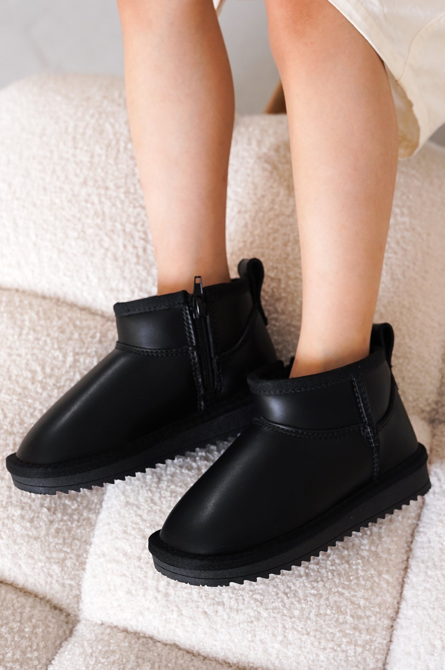 Project Cloud | "Julia" Ankle Boots for Girls | Genuine Leather | Memory Foam | Lightweight | Non-Slip