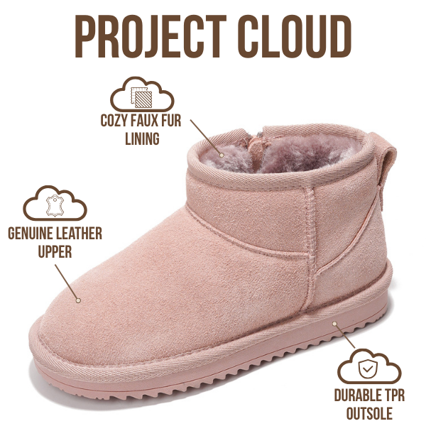 Project Cloud | "Julia" Ankle Boots for Girls | Genuine Leather | Memory Foam | Lightweight | Non-Slip