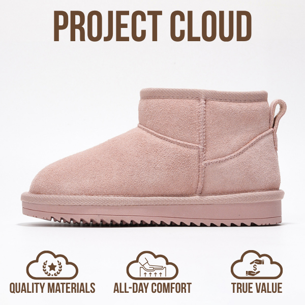 Project Cloud | "Julia" Ankle Boots for Girls | Genuine Leather | Memory Foam | Lightweight | Non-Slip