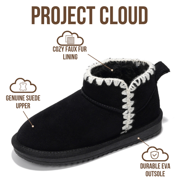 Project Cloud | "Karol Kids" Genuine Leather Girls Boots | Memory Foam | Lightweight | Non-Slip
