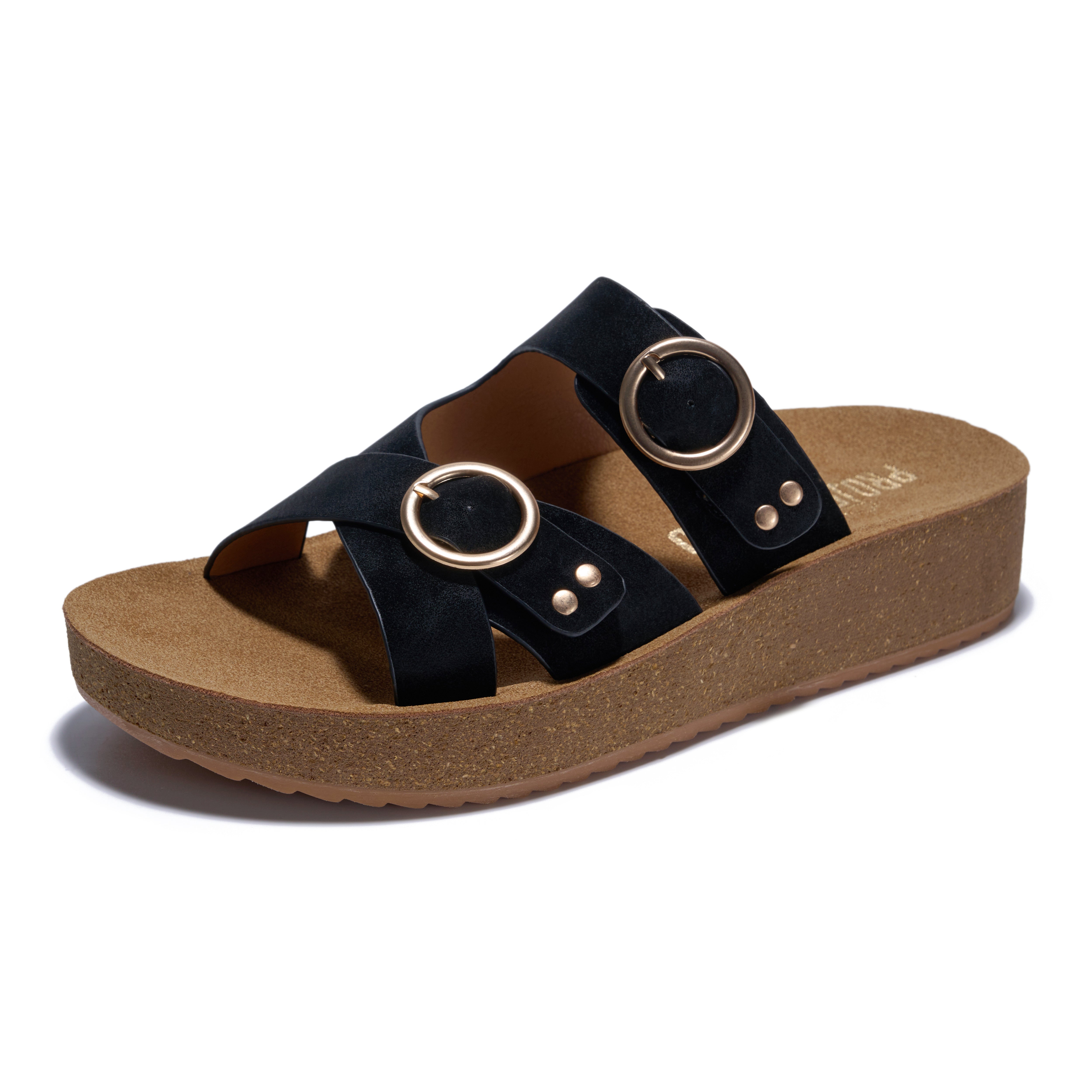 Project Cloud Women's | Eco-Crafted Leather Women's Summer Shoes | Lightweight | Non-Slip - Kristi - Project Cloud - Sandals -Shop Project Cloud premium footwear Now!