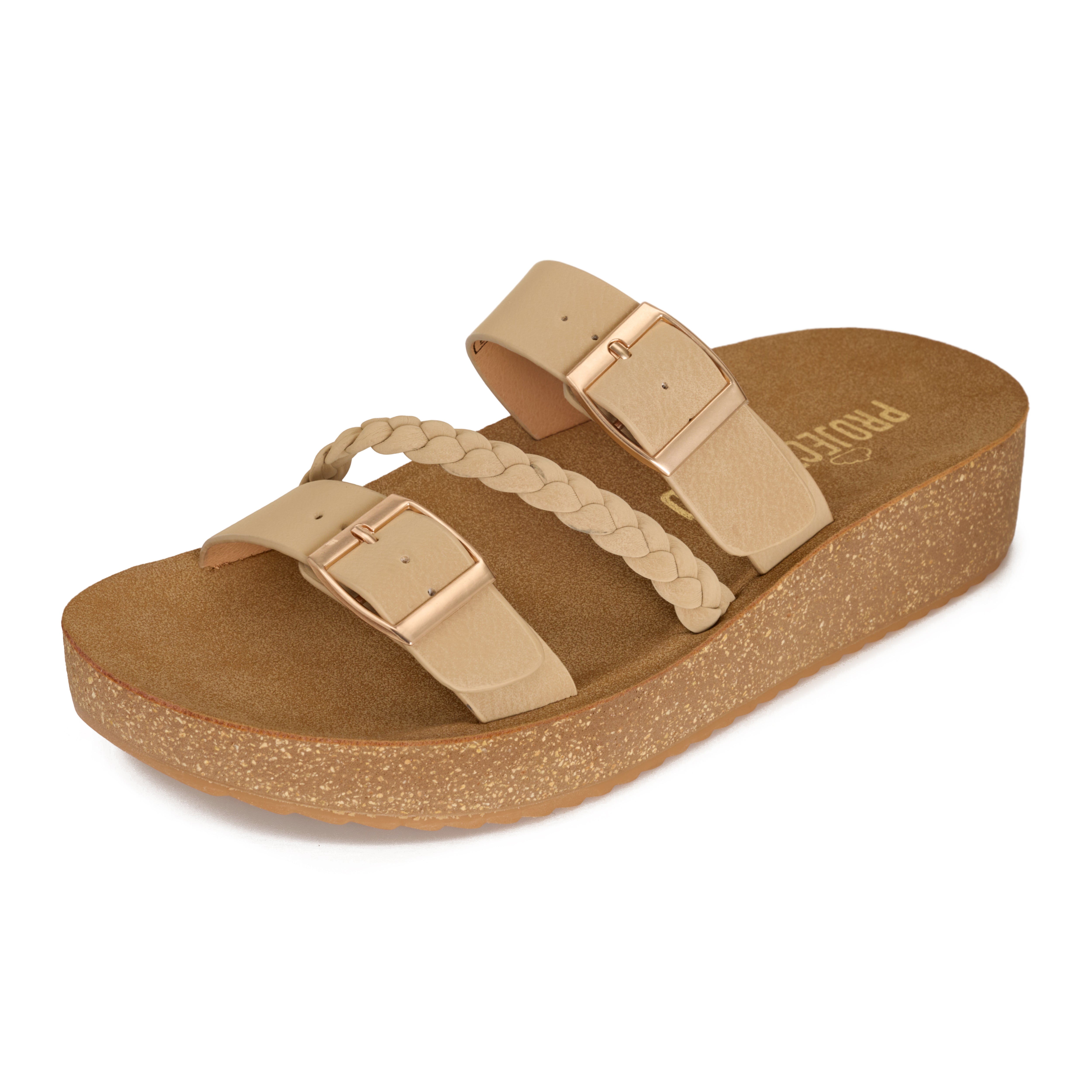 Project Cloud Women's | Eco-Crafted Leather Womens Summer Shoes | Lightweight | Non-Slip - Kreme - Project Cloud - Sandals -Shop Project Cloud premium footwear Now!