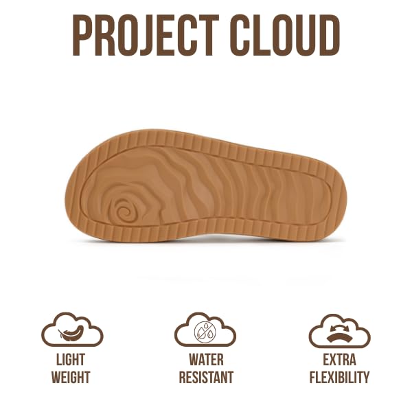 Project Cloud Women's | Eco-Crafted Leather Womens Summer Shoes | Lightweight | Non-Slip - Kreme - Project Cloud - Sandals -Shop Project Cloud premium footwear Now!