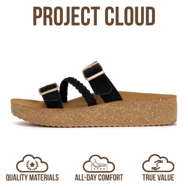 Project Cloud Women's | Eco-Crafted Leather Womens Summer Shoes | Lightweight | Non-Slip - Kreme - Project Cloud - Sandals -Shop Project Cloud premium footwear Now!
