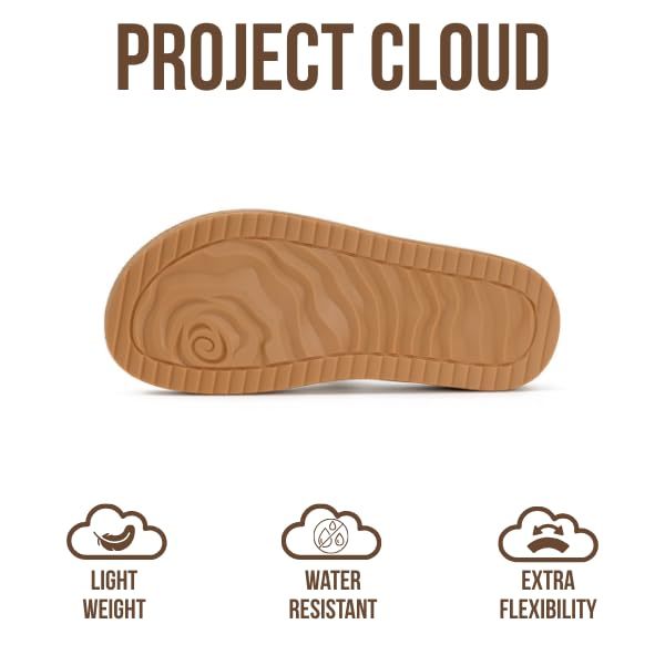 Project Cloud Women's | Eco-Crafted Leather Womens Summer Shoes | Lightweight | Non-Slip - Kreme - Project Cloud - Sandals -Shop Project Cloud premium footwear Now!