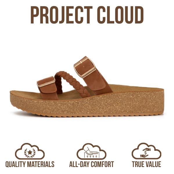 Project Cloud Women's | Eco-Crafted Leather Womens Summer Shoes | Lightweight | Non-Slip - Kreme - Project Cloud - Sandals -Shop Project Cloud premium footwear Now!