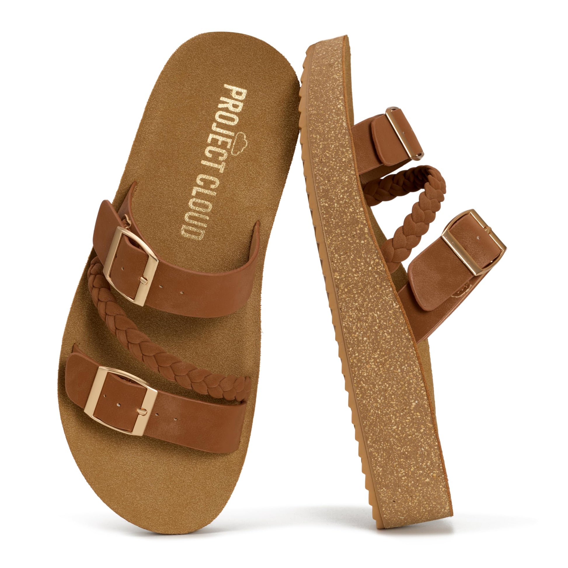 Project Cloud Women's | Eco-Crafted Leather Womens Summer Shoes | Lightweight | Non-Slip - Kreme - Project Cloud - Sandals -Shop Project Cloud premium footwear Now!